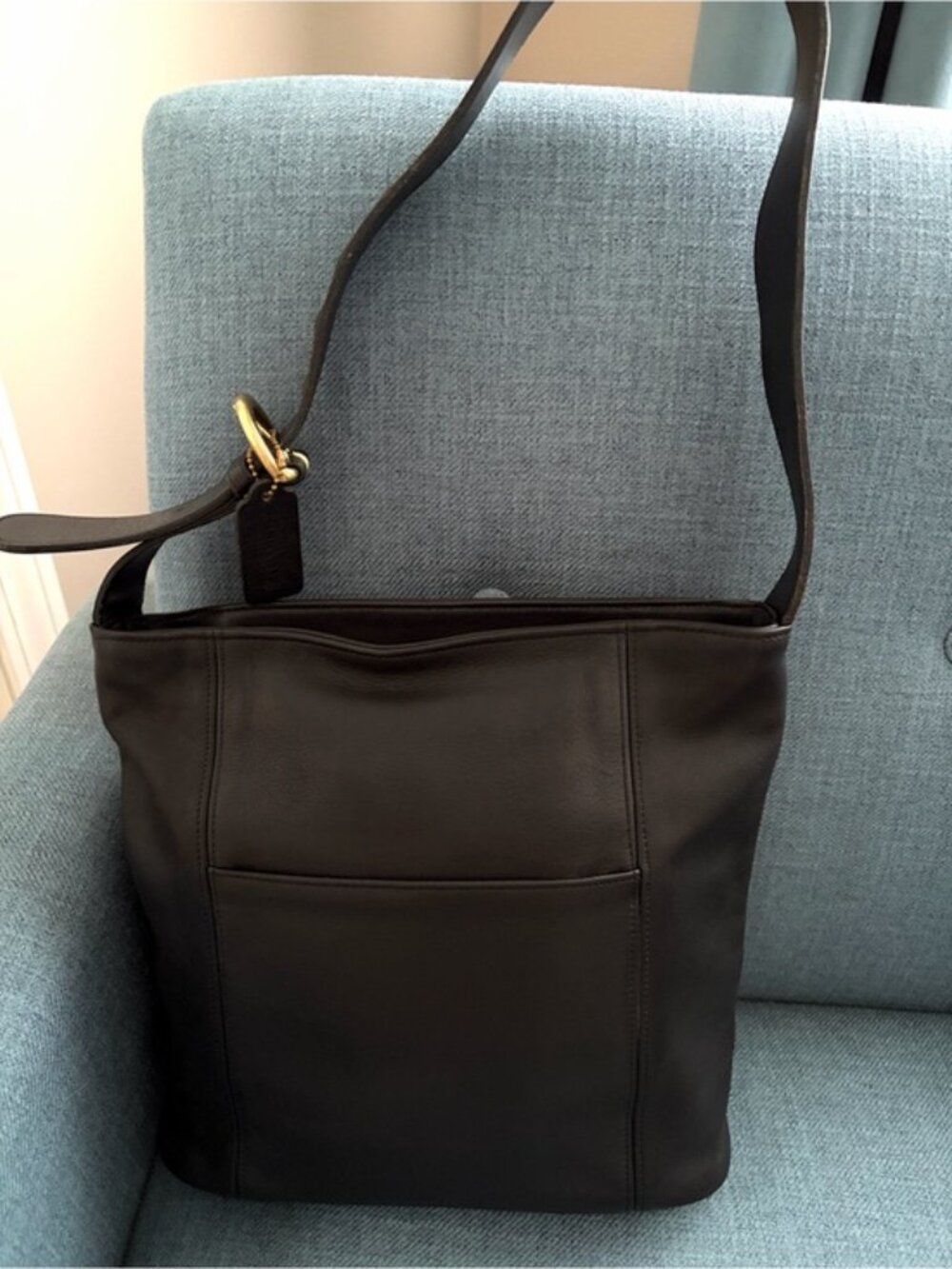 Coach Bag Vintage 4169 Soho Erickson Black Leather Shoulder Bag Hobo Bag - Picture 4 of 15